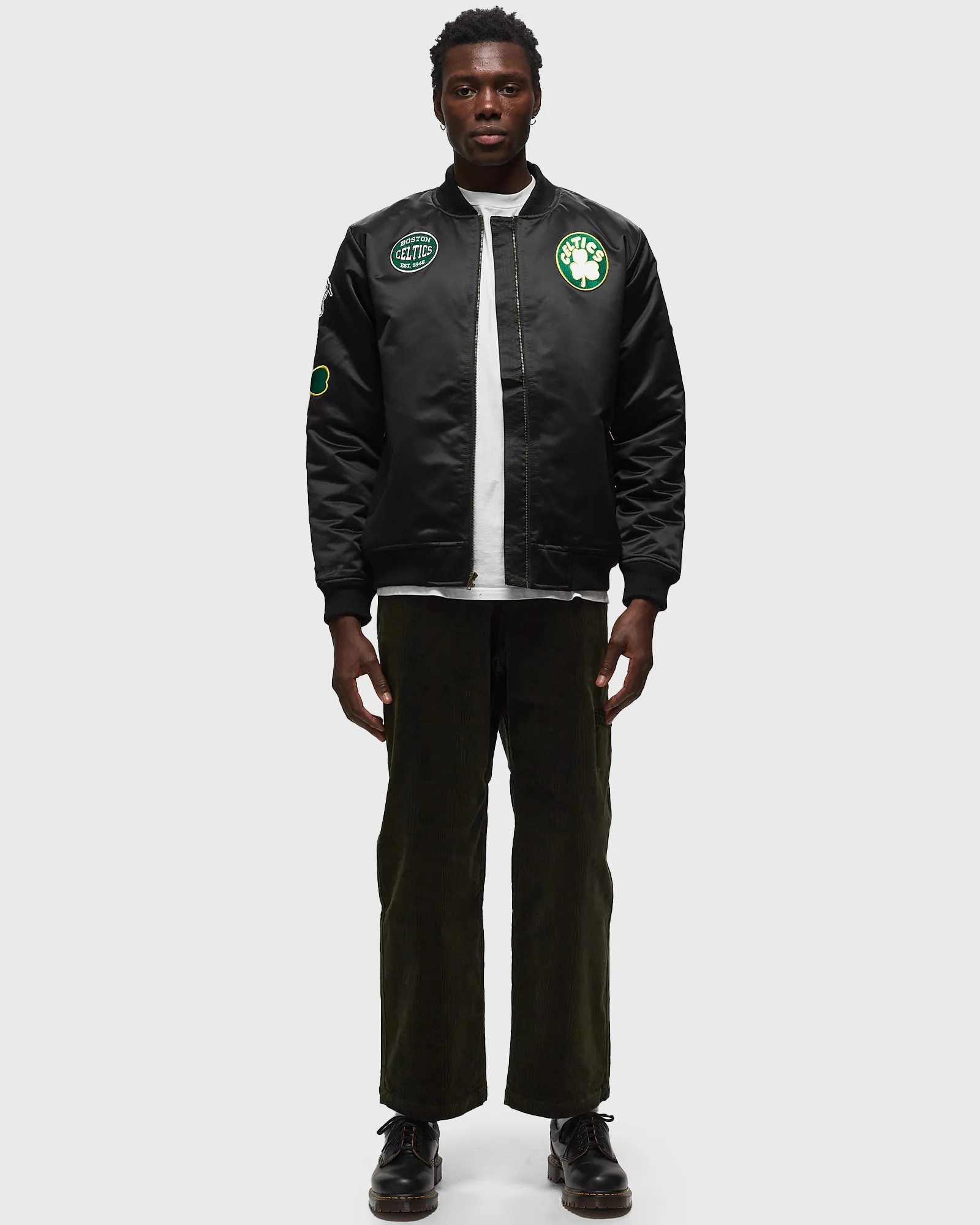 Mitchell & Ness NBA SATIN BOMBER JACKET BOSTON CELTICS