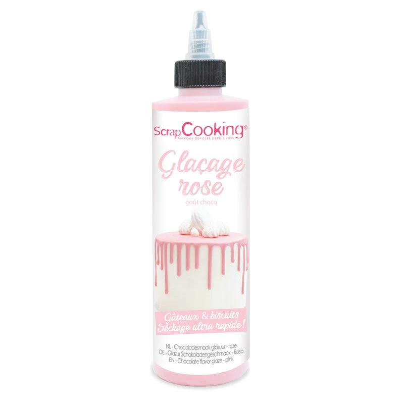 Glaçage goût chocolat 130 g - rose Scrapcooking
