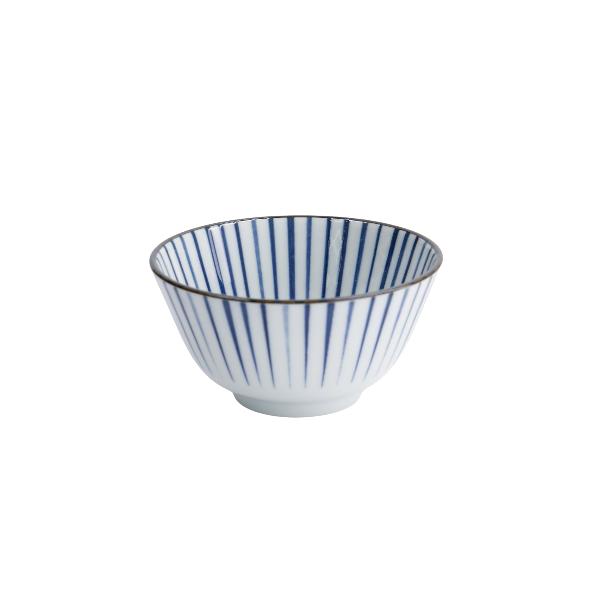 Tokyo Design Studio  Natsu Tokusa Rice skål, blå/hvid - Ø12 cm.