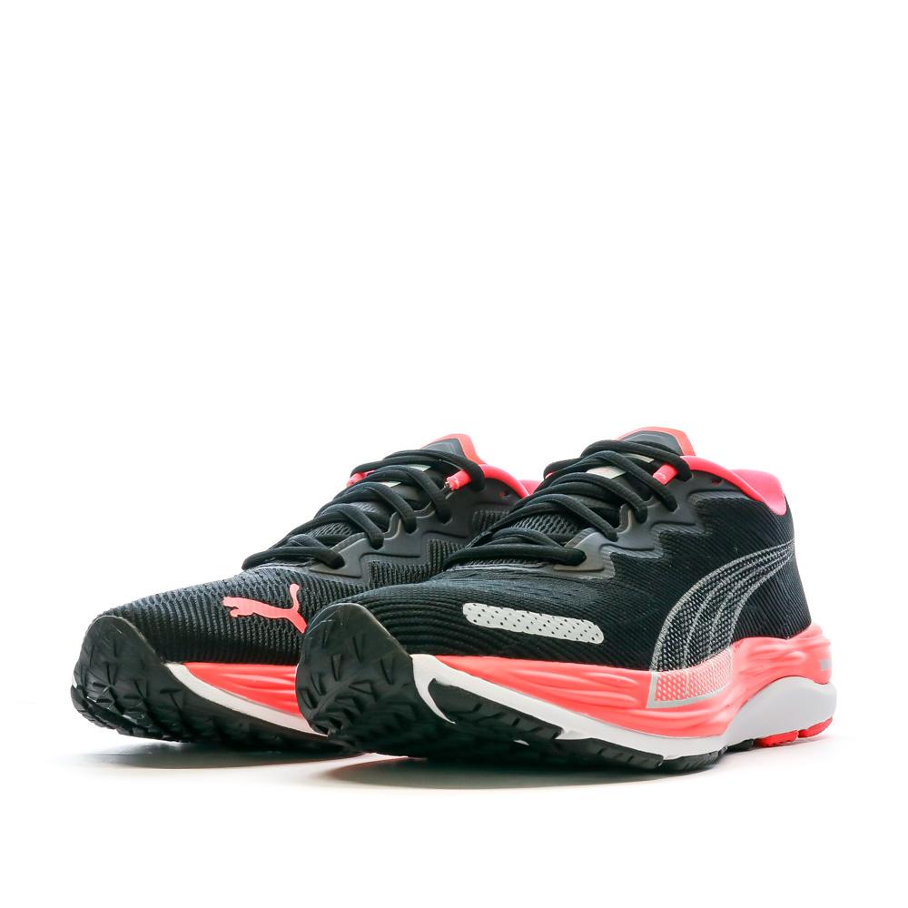 Puma Chaussures de Running Noir/Rose/Blanc Femme Puma Velocity Nitro 2