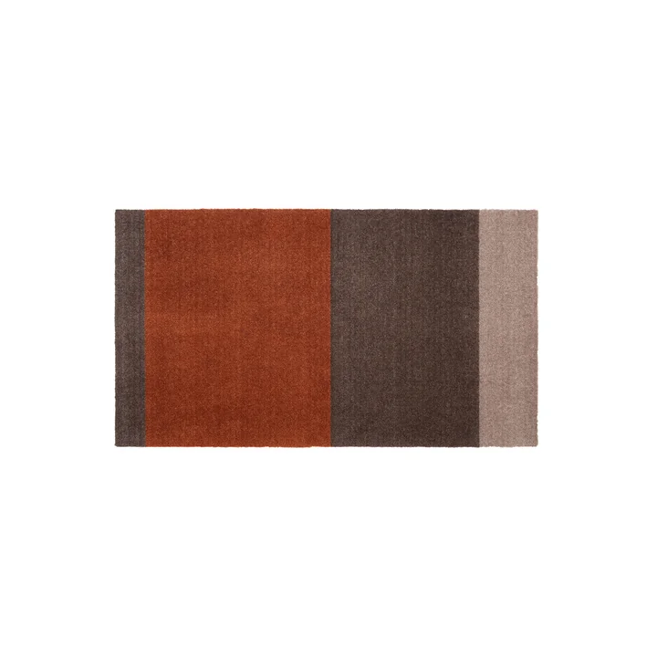 tica copenhagen - Stripes Horizontal Läufer, 67 x 120 cm, sand / braun / terracotta