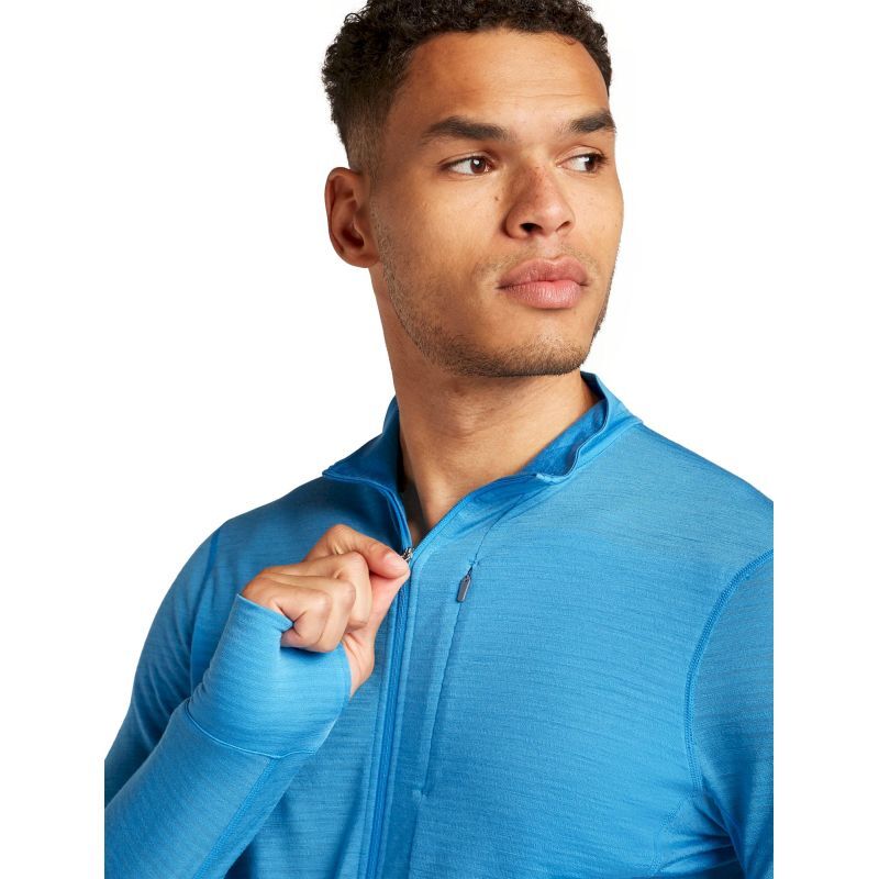 200 Realfleece Descender LS Half Zip - Polaire en laine mérinos homme