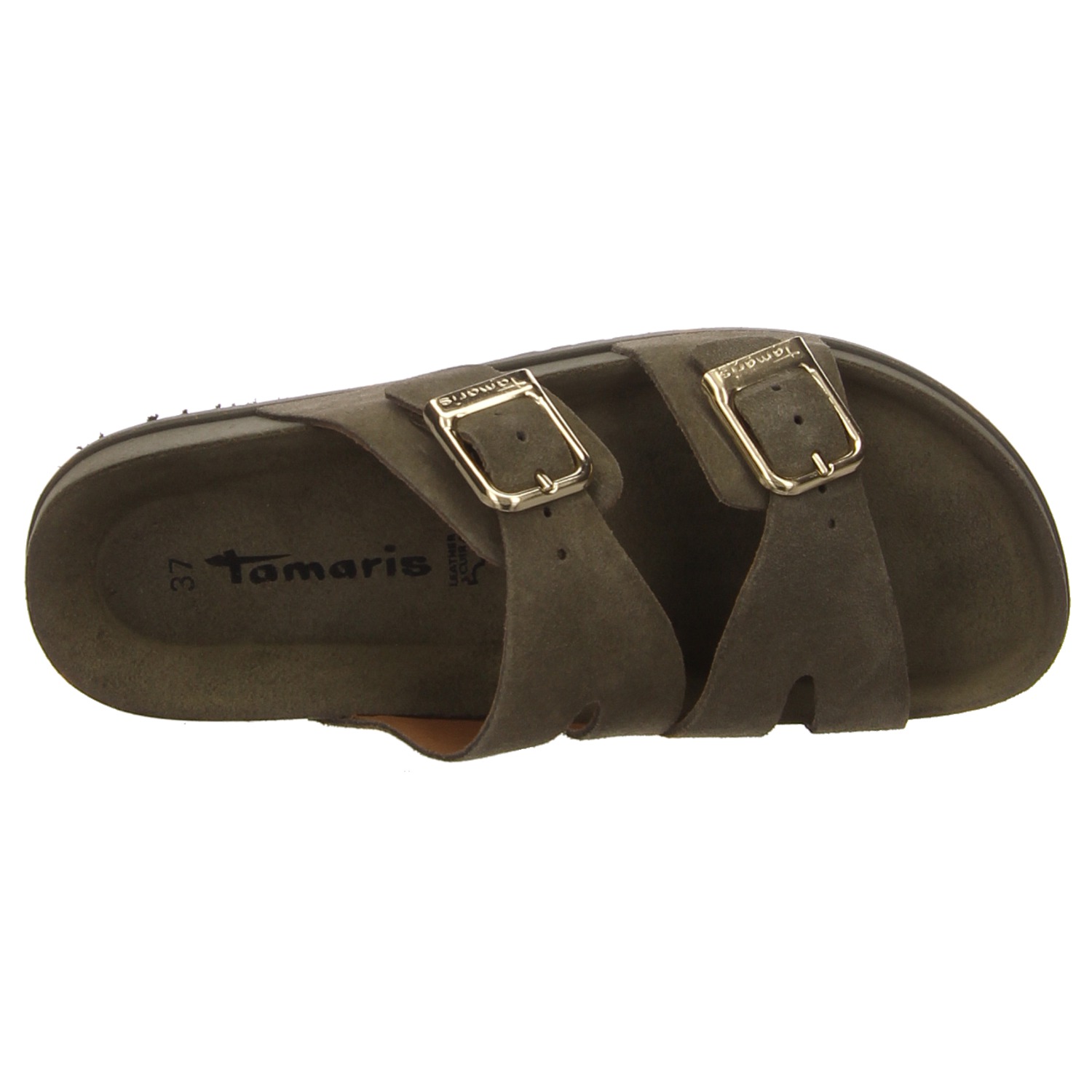 Tamaris Pantolette oliv grün