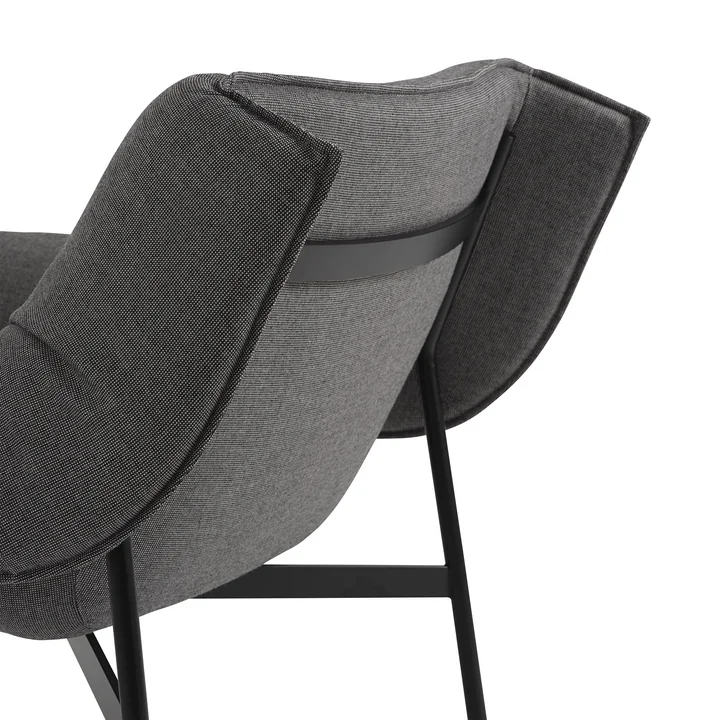 Muuto - Wrap Lounge Sessel, grau / beige Ecriture 240
