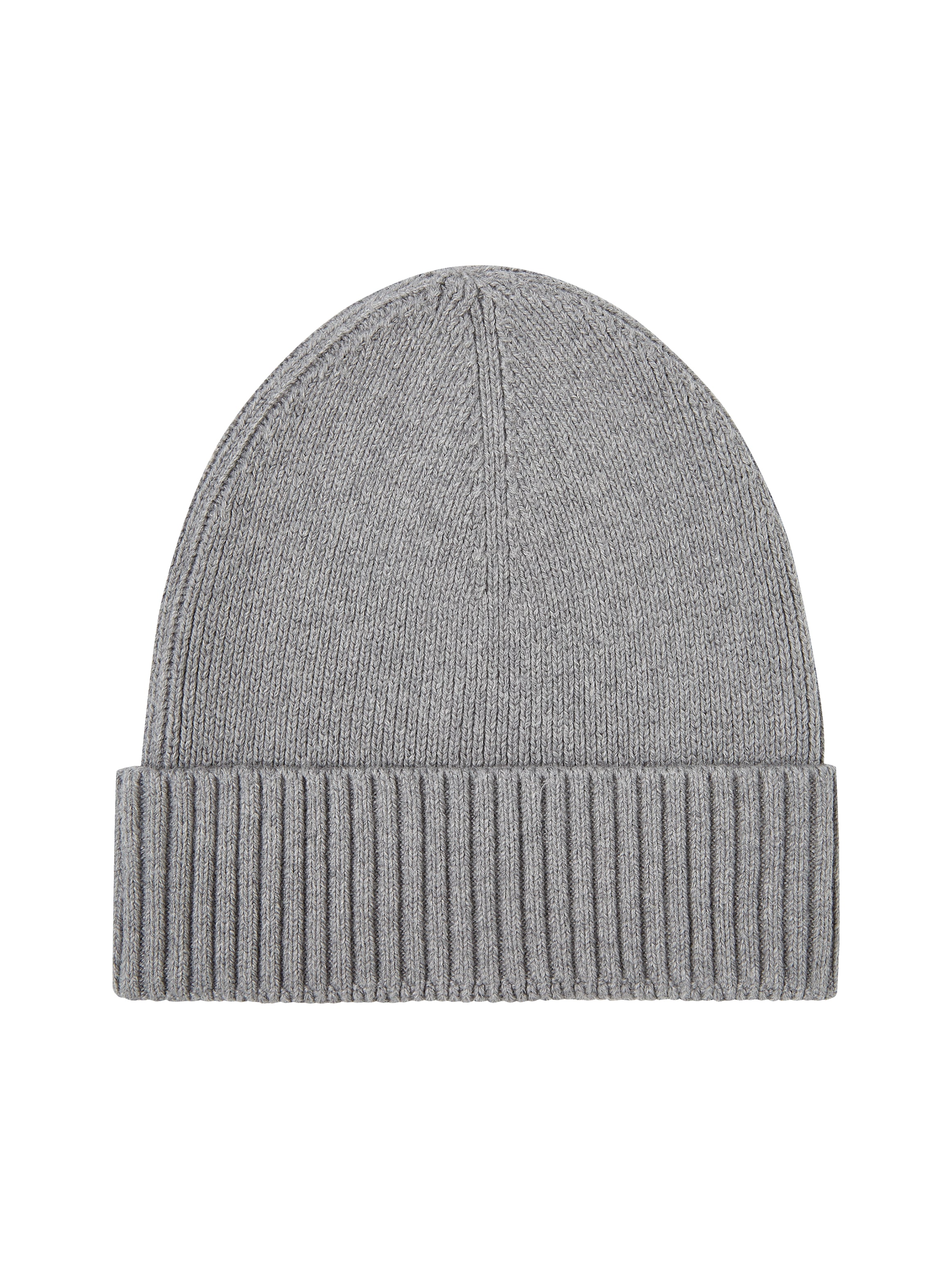 Tommy Hilfiger Strickmütze »TH FLAG PIMA COTTON BEANIE«, Beanie mit Logostickerei, mit Kaschmiranteil Unisex