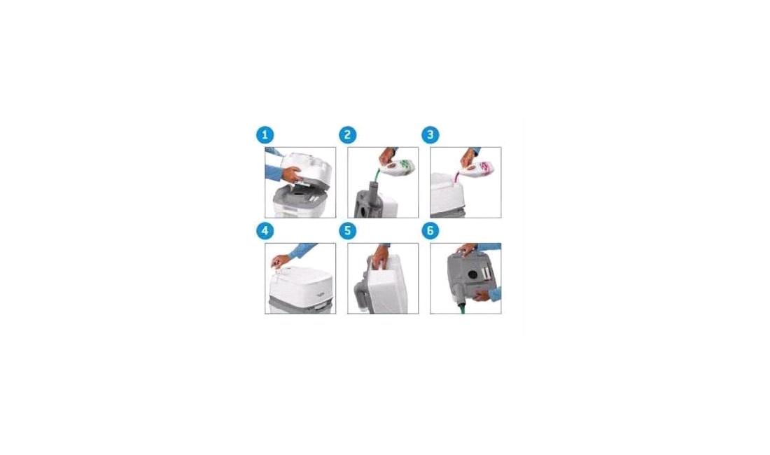 Toilet Porta Potti Qube 365 hvid