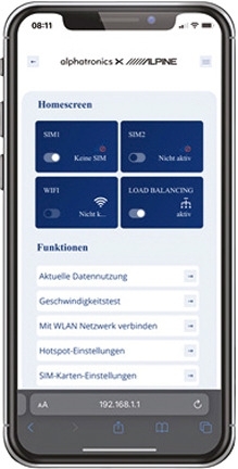 Alphatronics STREAM WiFi-Router   4 Antennen