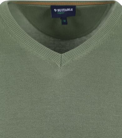 Suitable Respect Vinir Pullover Mid Groen RSP-24PUV-GR kopen