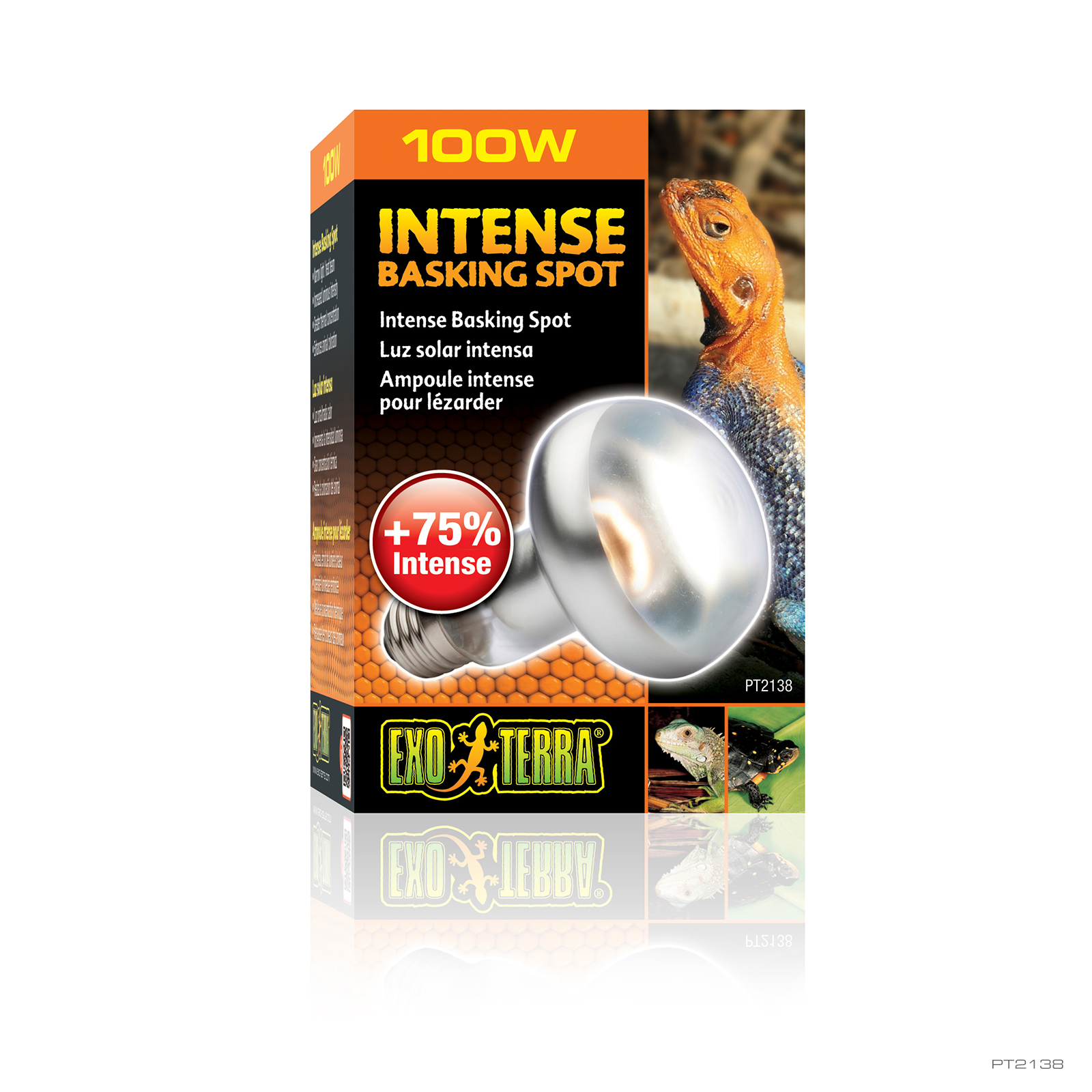 Lâmpada Exo Terra Intense Basking Spot para Répteis, 100W