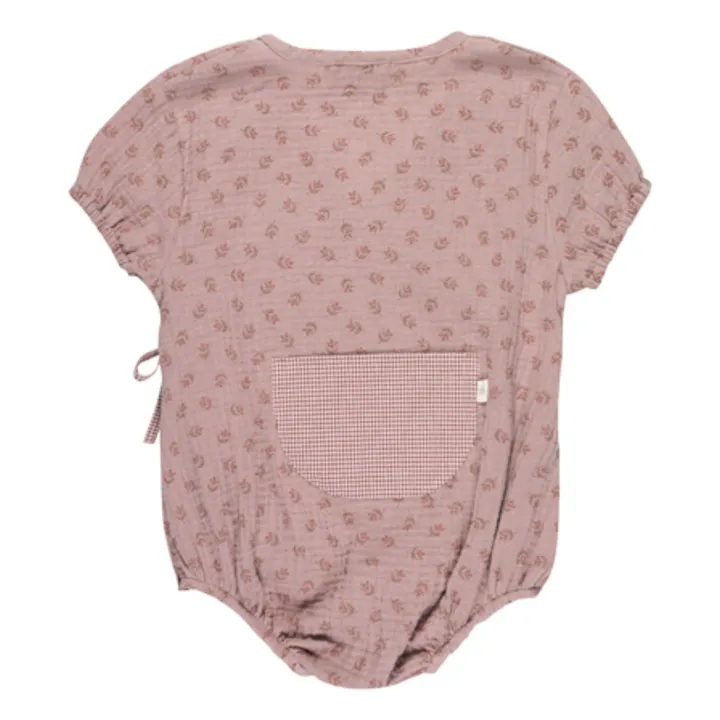 Lilinoa Barboteuse Jules Cache-Cœur Fleurie | Violet