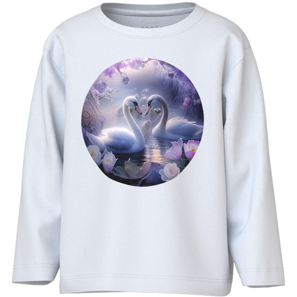 Køb Name It Bright White Swans Votea Regular Bluse