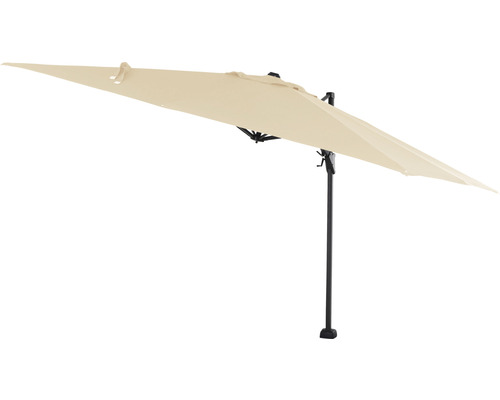 Sunset N+ zweefparasol, 350 x 260 cm, natuurlijk polyester