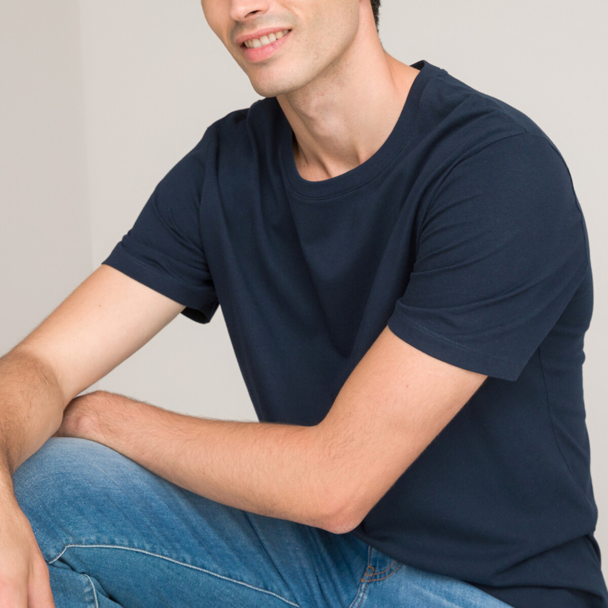COLEÇÃO LA REDOUTE<br>Camiseta com gola redonda e mangas curtas