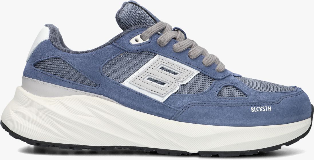 blauwe blackstone lage sneakers flint moss