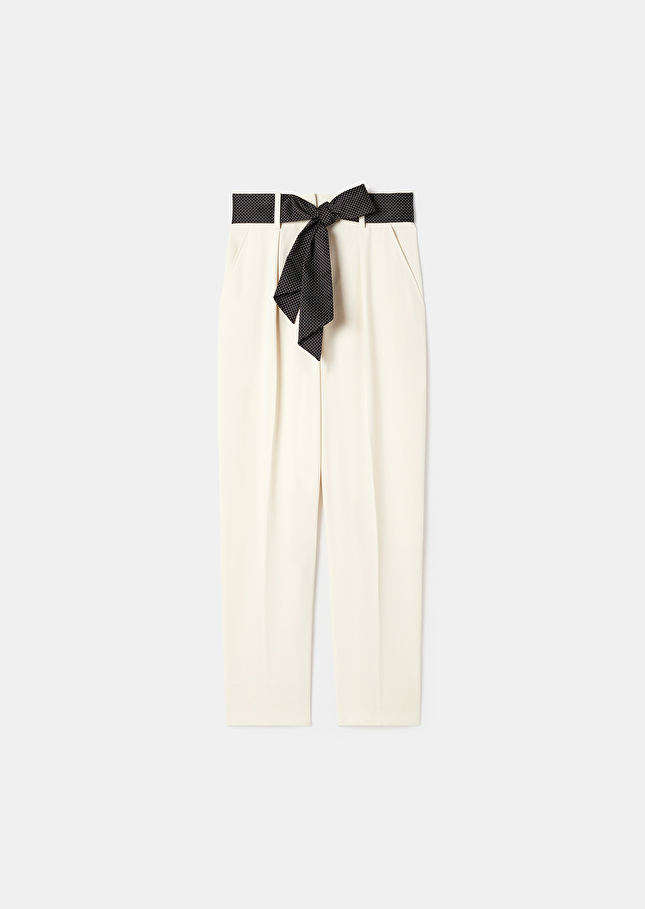 Pantalon Pagaécru en crêpe