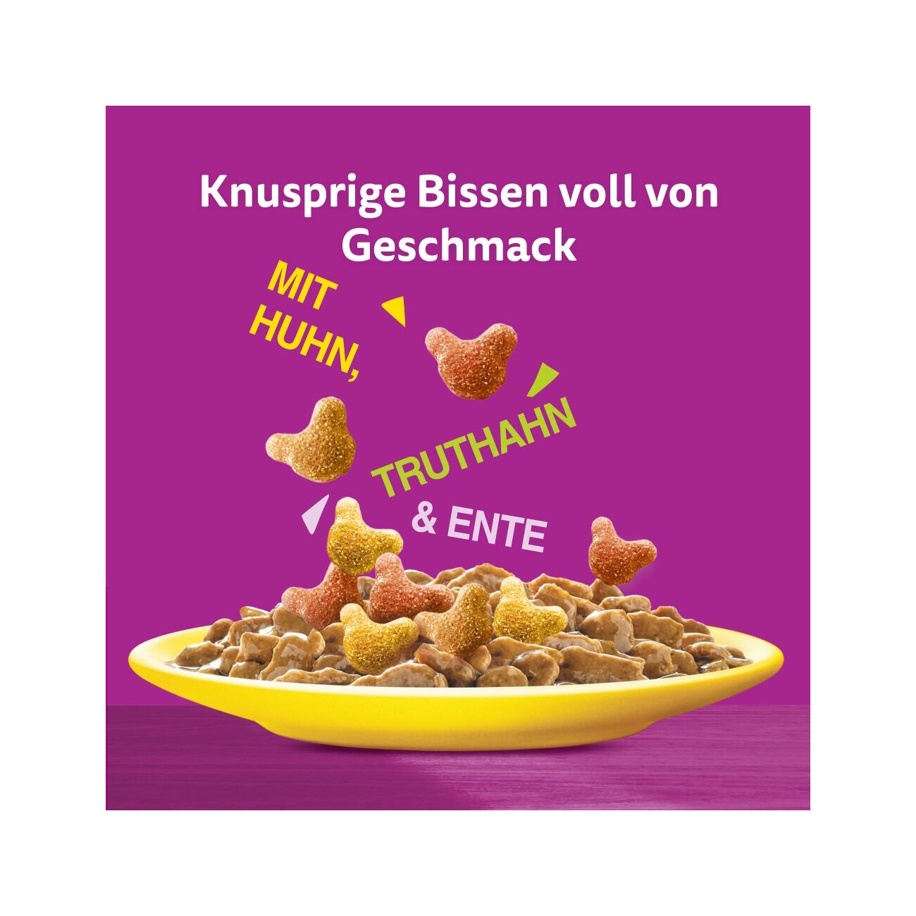 Whiskas Snacks, Crunch, Huhn, Truthahn & Ente 6x100 g