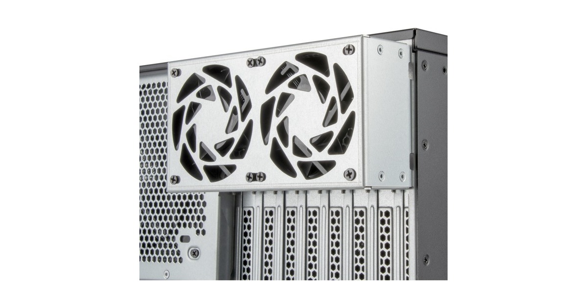 SilverStoneRM52 server behuizing  (Zwart | 2x USB-A | 1x USB-C)