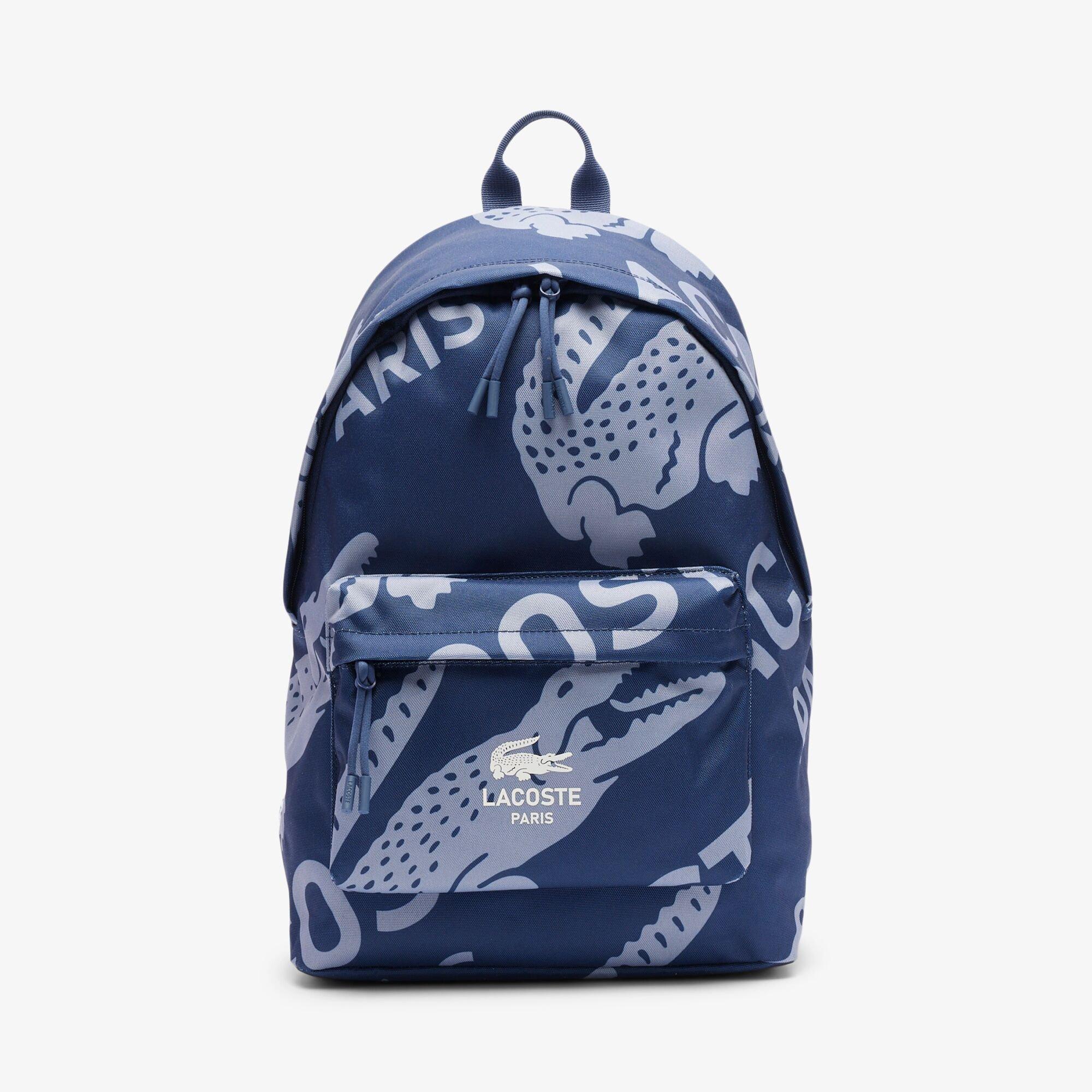 Lacoste Vertical Croc Print Back Pack