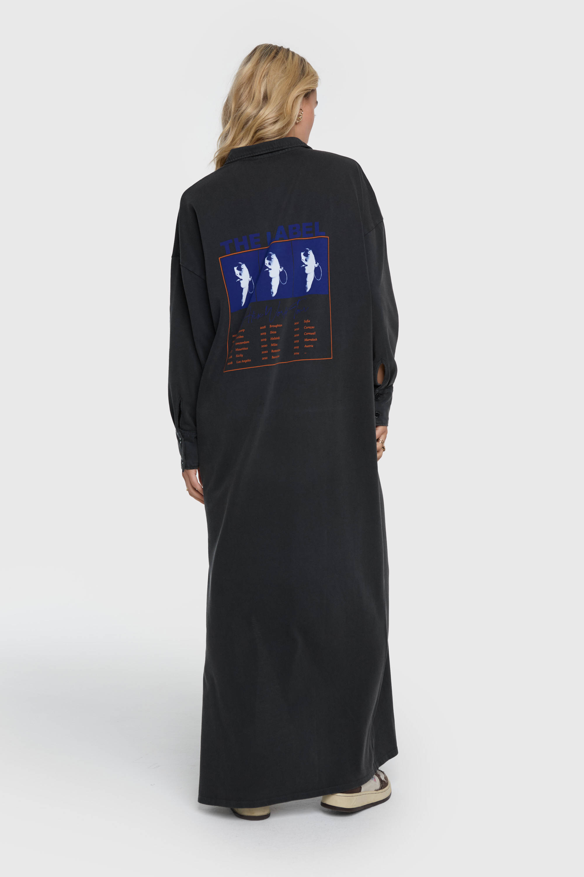 Alix the Label maxi jurk grijs