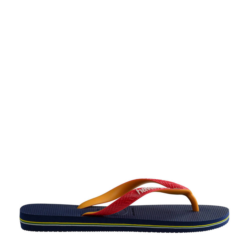 Havaianas Brasil Mixteenslippers blauw/rood