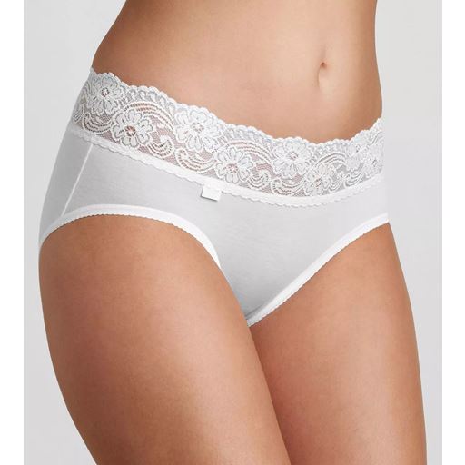 Sloggi Romance Midi-trusser, White, 46
