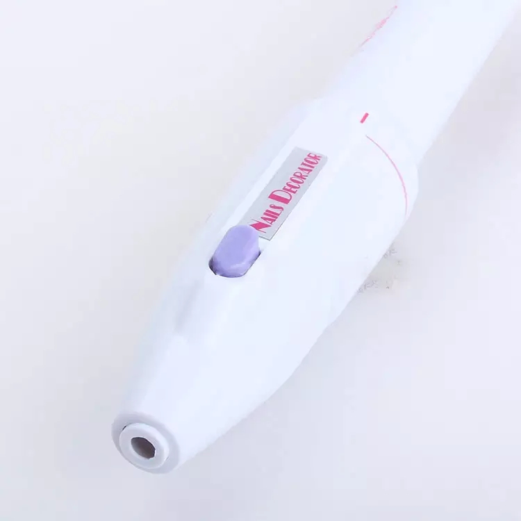 (5in1) Elektrische Nagelfräse Nagelpflege Polierwerkzeug Maniküre Pediküre (Batteriebetrieben) - Weiss / Rosa