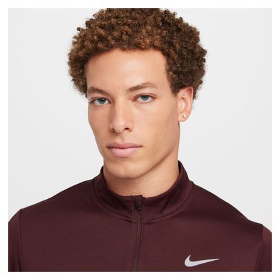 Haut 1/2 zip Nike Pacer Rouge Homme