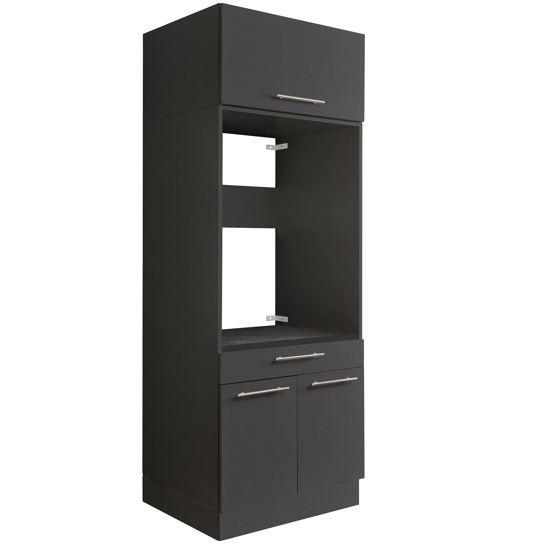 Waschmaschinenschrank - anthrazit - 68 cm breit