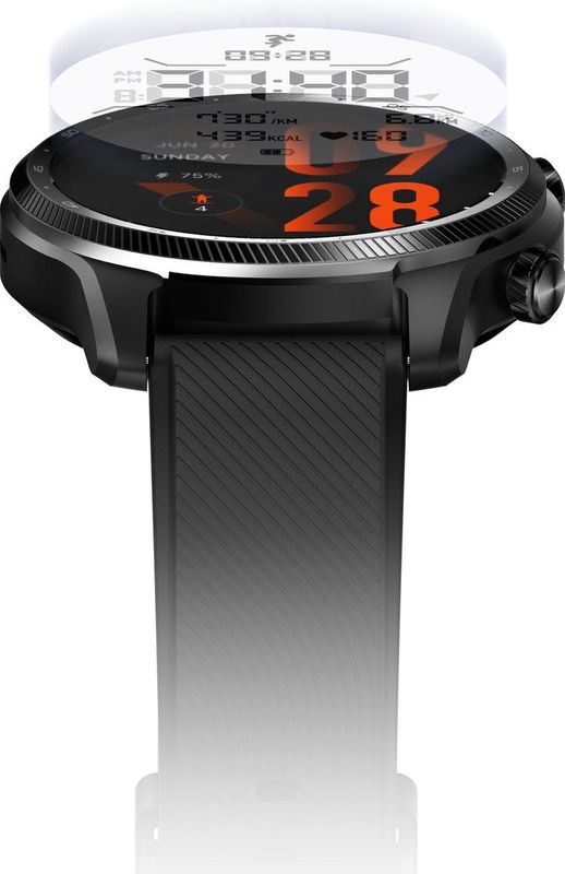 TicWatch - Pro 3 Ultra - Smartwatch - Zwart - Kunststof - GPS