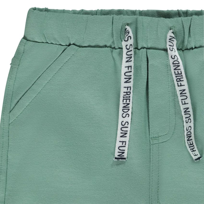 Bermuda en molleton uni pour bébé garçon - Vert
