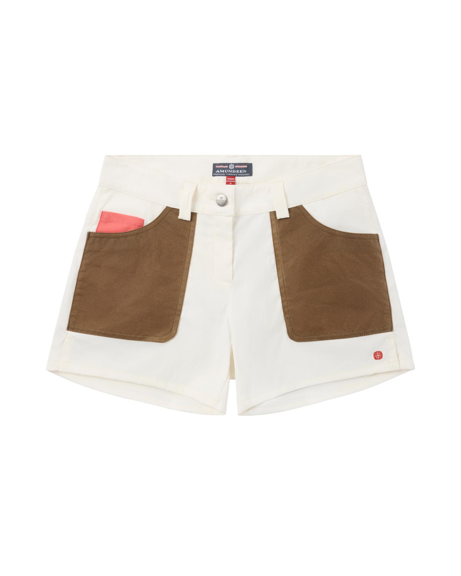 Amundsen 5Incher Field Shorts Womens Off White/Tan