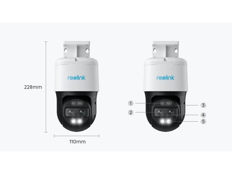 Reolink Netzwerkkamera TrackMix P760 4K Dual-Kamera mit Auto Zoom & Tracking