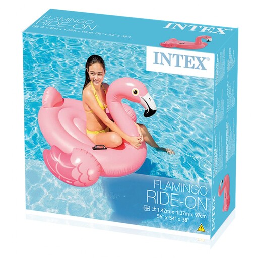 Flamingo inflável Intex 142x137x97 cm