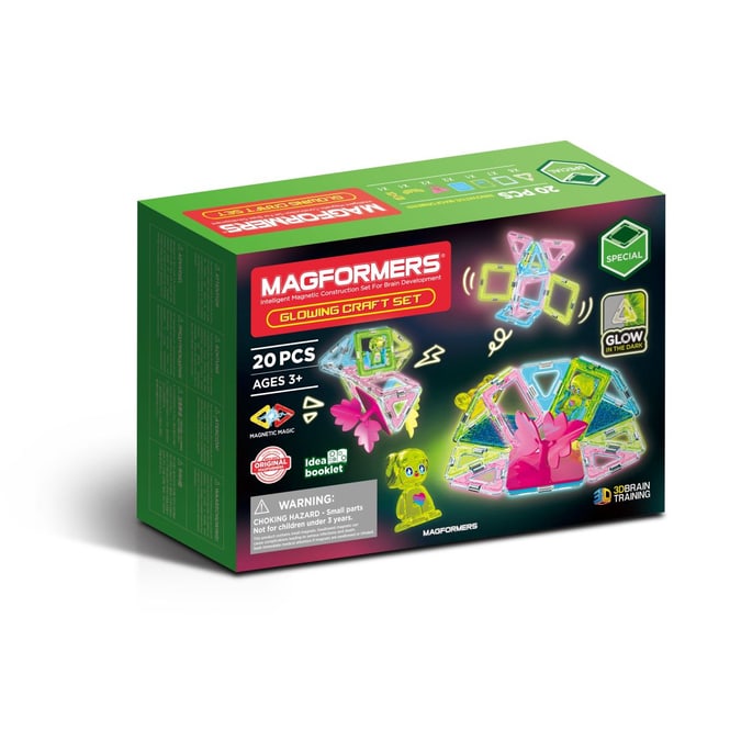 MAGFORMERS - Glowing Craft - Magnetspielzeug - 20 Teile