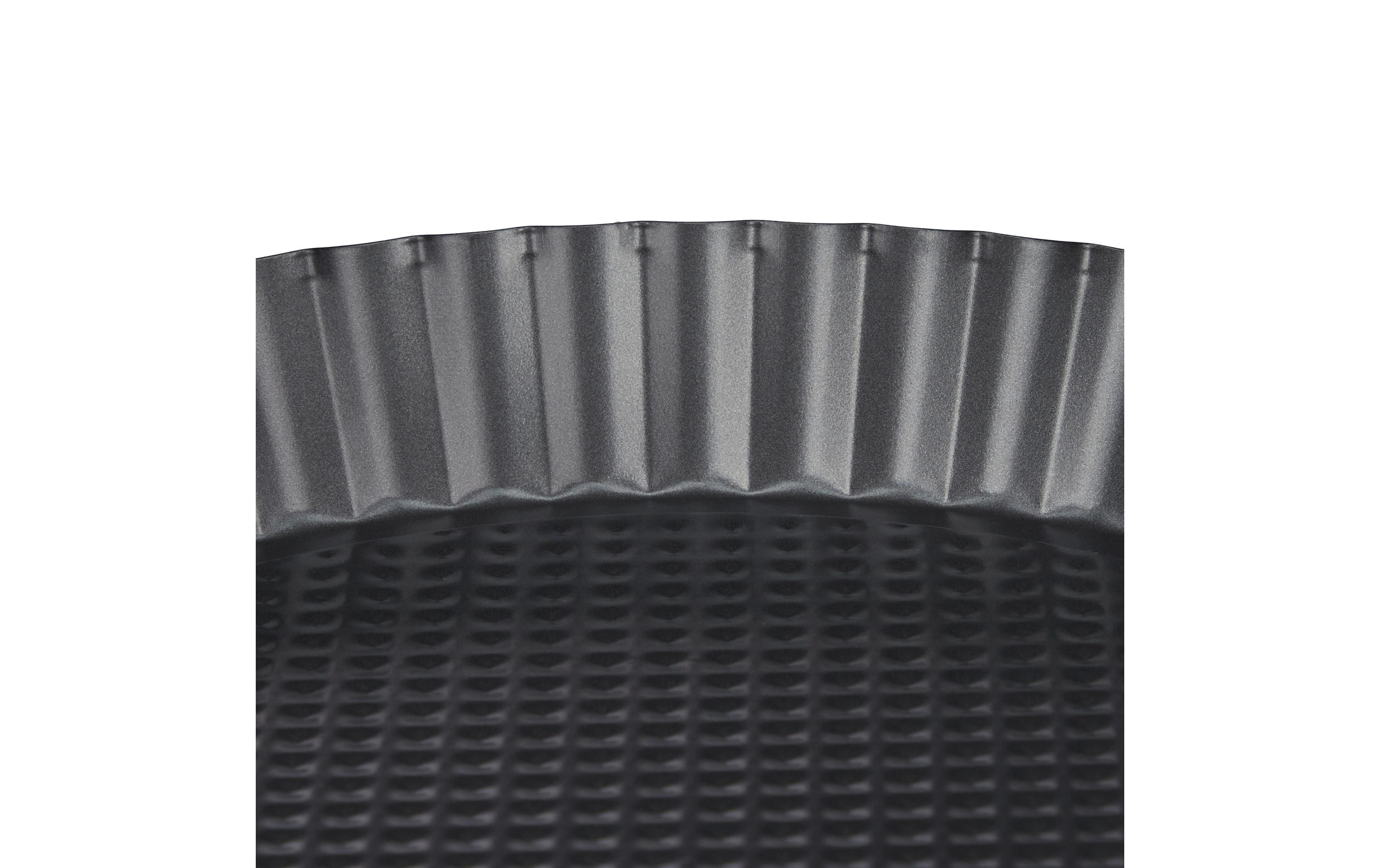 Wähen-Backform 21 cm/26 cm/28 cm, AnthrazitRunde Tortenboden Backformen für Obstkuchen