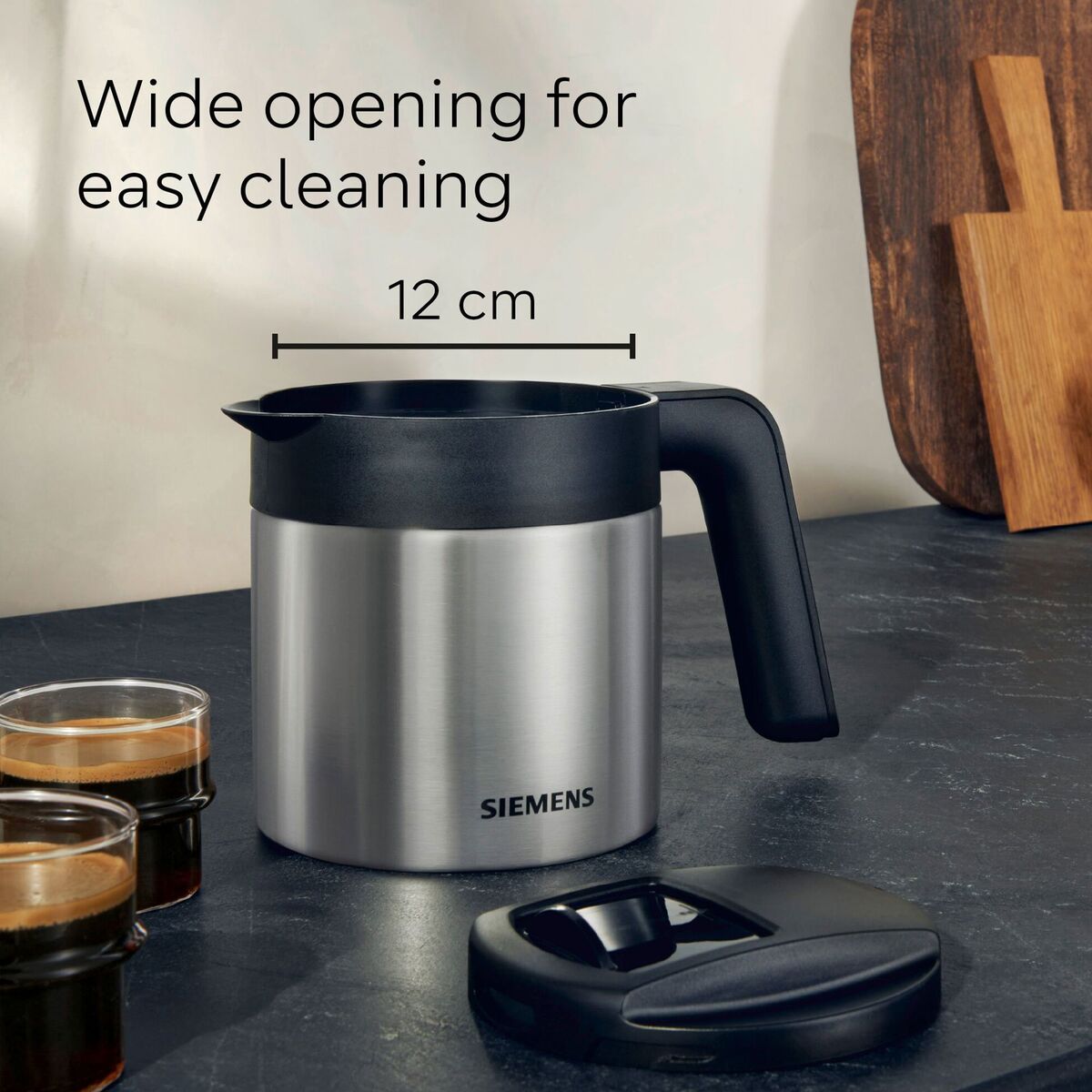 Isolert kaffekanne for espressomaskin