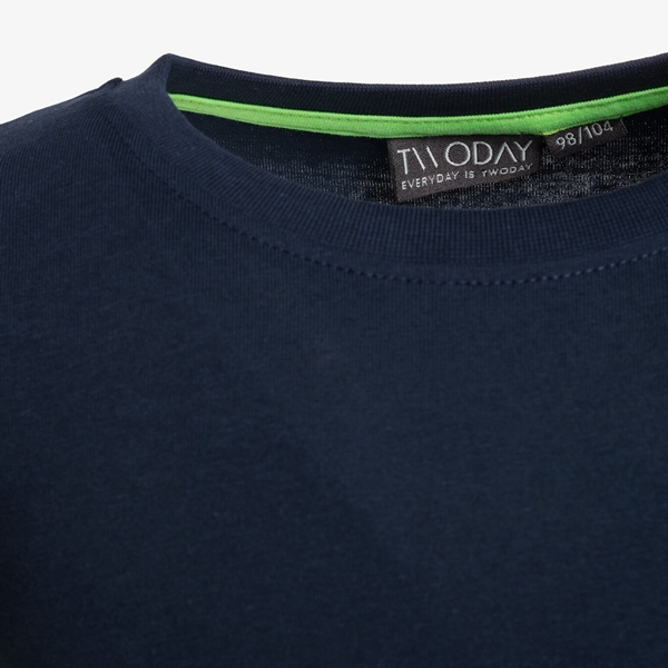 Unsigned jongens basic T-shirt blauw