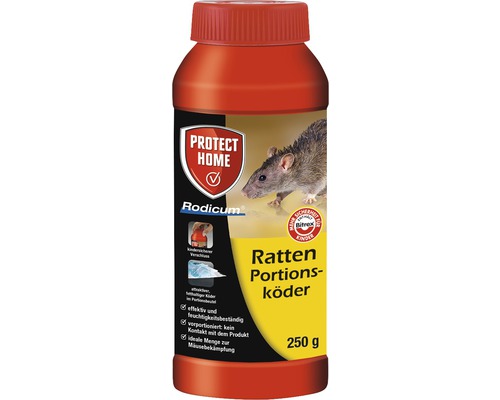 Rattenlokdoos portie lokaas Protect Home Rodicum 250 g voor gebruik in lokaasdozen