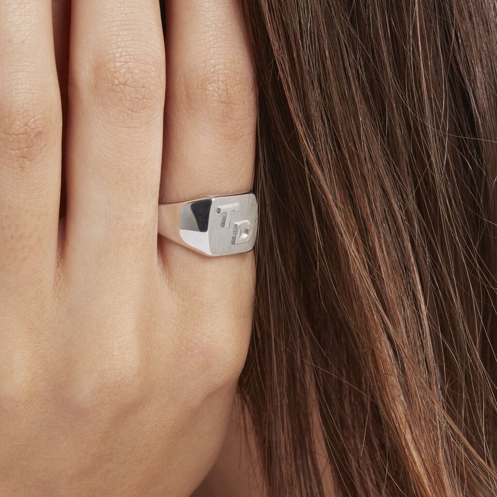 Chevaliere Argent Gringoire Carree