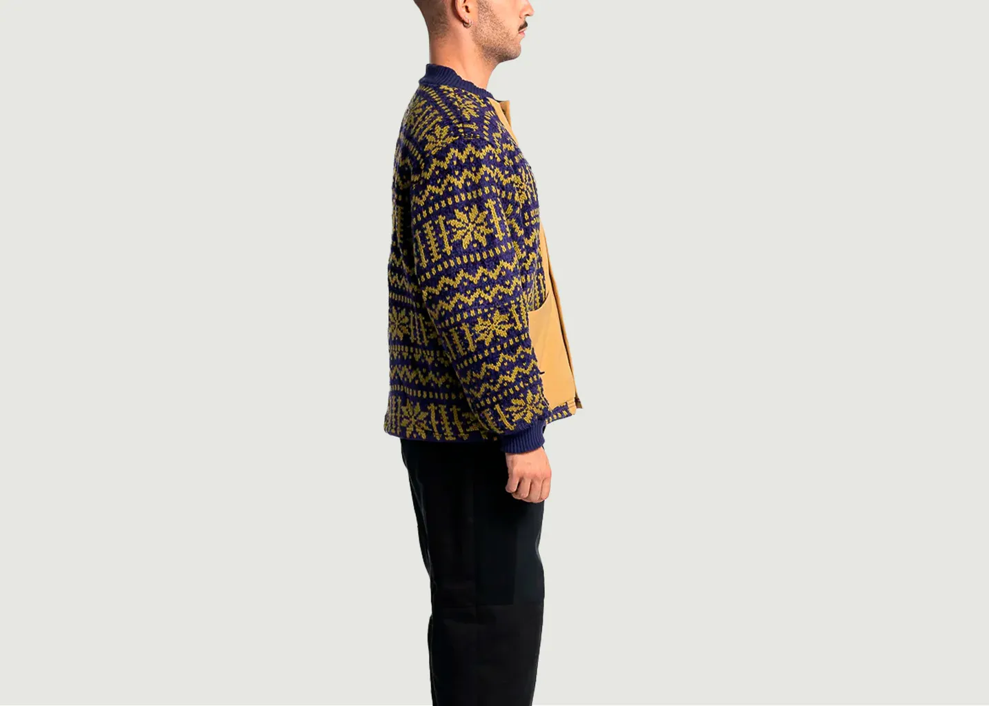 Veste d'hiver Color Block Losanje