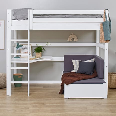 Hoppekids ECO Luxury MEGA-seng med lounge-modul og bordplade 90x200cm