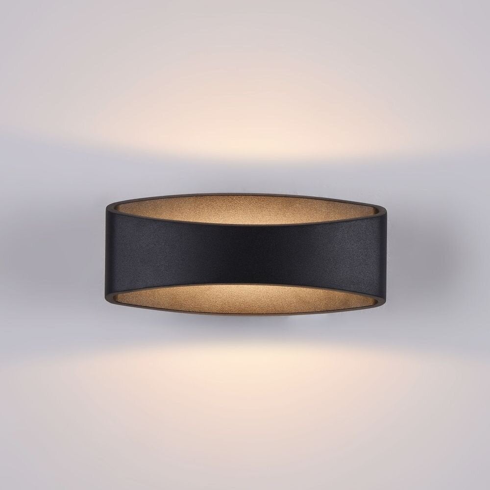 LED wandlamp Trame zwart op-en-neer