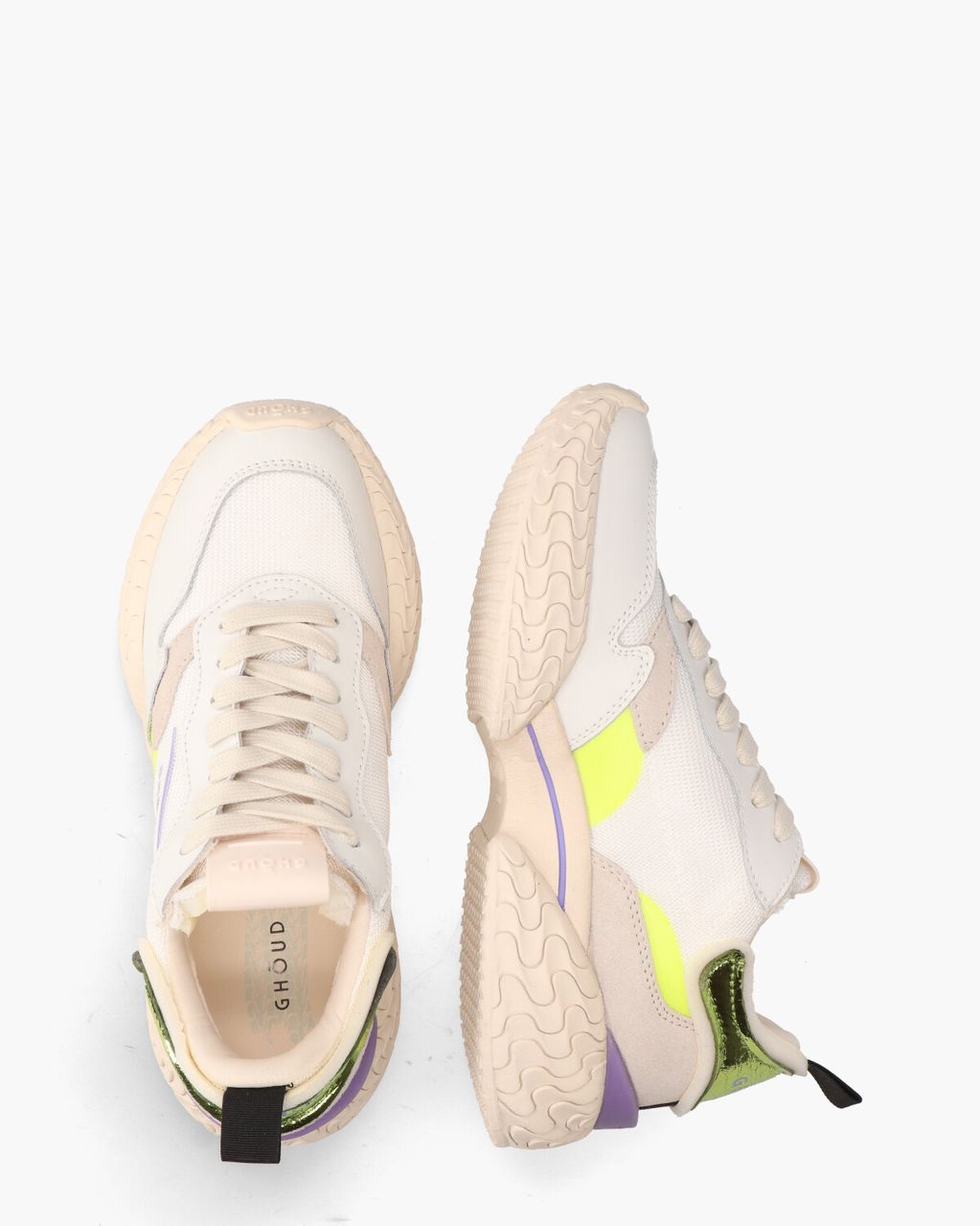 Ghoud Tyre Low Wit/Multicolor Damessneakers