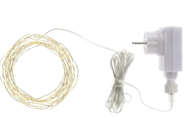 Sirius Kiki Lyskæde 300 LED - Klar/Sølv - 3 4 meter