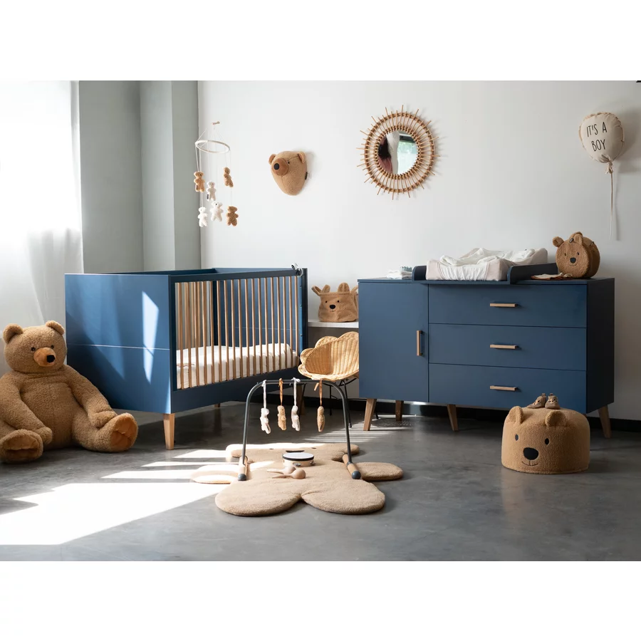 CHILDHOME Kinderbett Bold Blue 70 x 140 cm