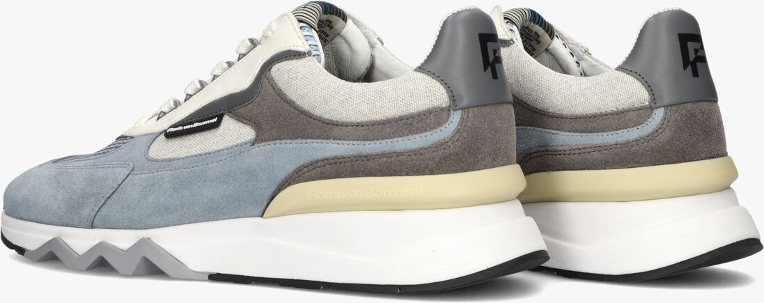 blauwe floris van bommel lage sneakers sfm-10234 de zager