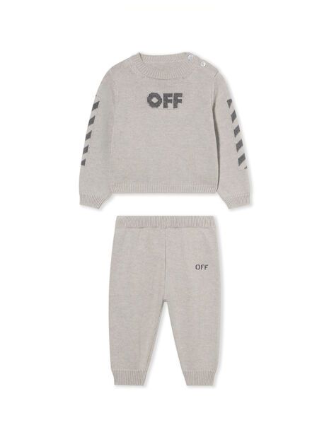 Off-White Diagonal Logo Knit Set