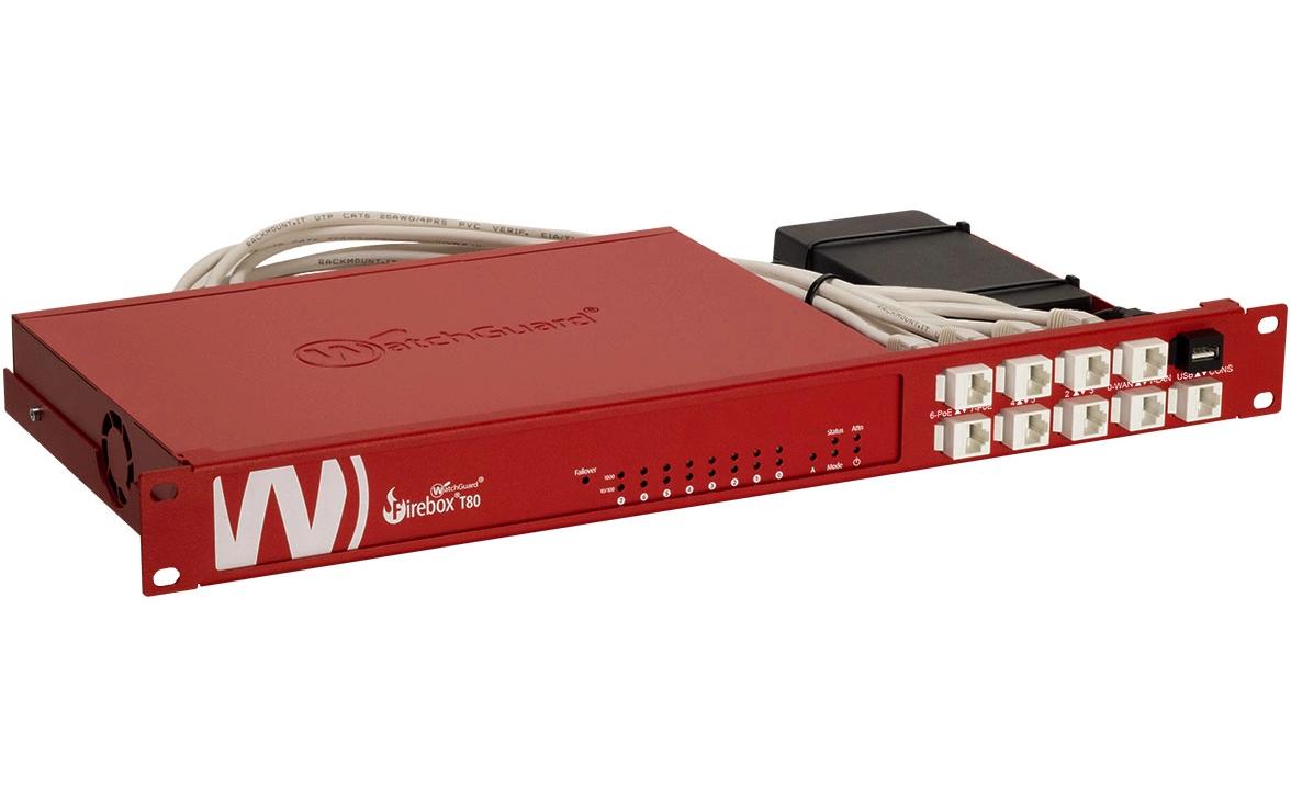 Rackmount Kit RM-WG-T7 für WatchGuard T80/T85<br>Räumen Ihr 19-Zoll-Rack auf und erhöhen die Zuverlässigkeit Ihres Geräts