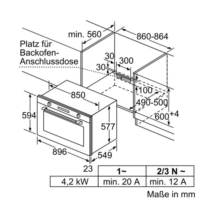 Siemens Einbau-Backofen iQ500 VB578D0S0