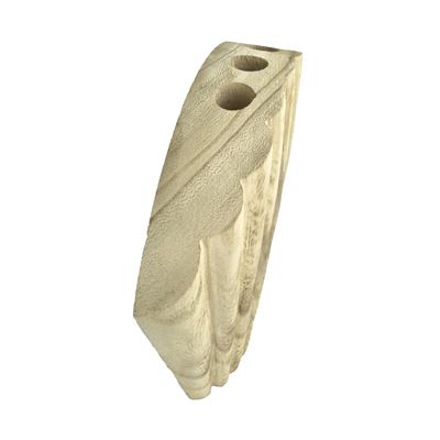 Vase en bois coquillage